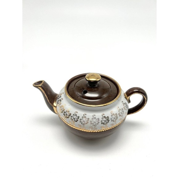 Sadler Tea Pot Set Of 3 Vintage English Pot With Floral Motif Pink Green Blue - Picture 3 of 11